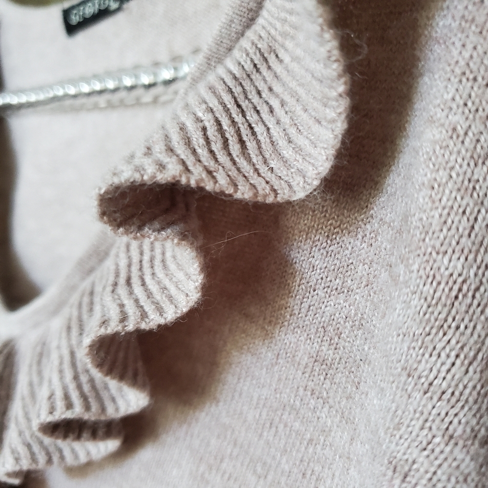 Soft Feel Ruffle Collar Sweater